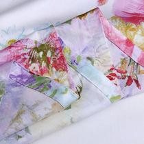 粉紫色天丝植物花卉床单式 床品件套四件套