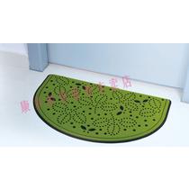 米色叶子绿色叶子门厅简约现代机器织造 地垫