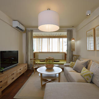 两居室日式风格家客厅搭配图