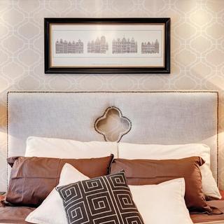 法式乡村风格家床头背景墙设计
