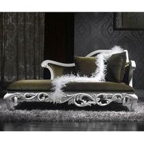 木质工艺雕刻桦木海绵艺术新古典 贵妃椅