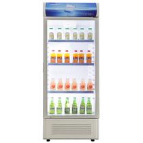 浅灰色冷藏41dB定频温带型(N)单门R600a直冷立式冰柜机械控温 冷柜