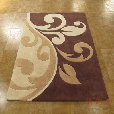 陶陶乡 如图色（预售）羊毛现代中式几何图案长方形中国风手工织造 地毯