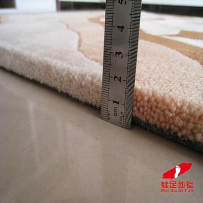 魅足MZQL-36地毯 加密加厚隔音化纤简约现代腈纶格子长方形中国风手工织造 地毯