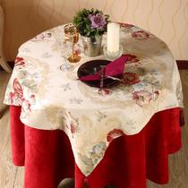 圆桌布方桌布植物花卉欧式 桌布