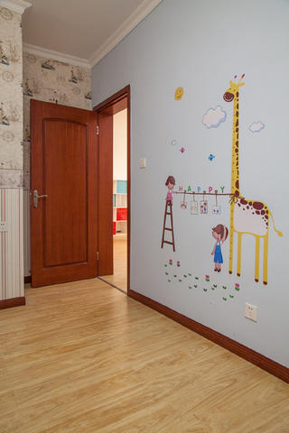 小户型彩色宜家混搭儿童房墙面设计