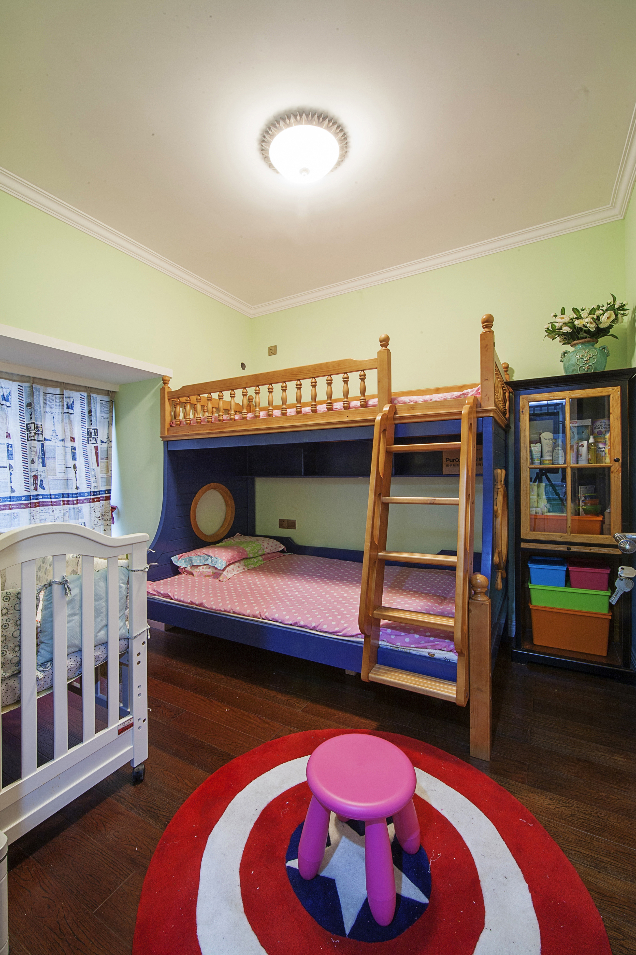 123平美式三居室装修儿童房设计图