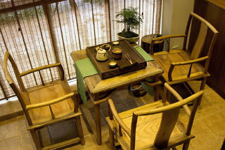 新中式三居之家茶桌椅设计