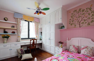 130平美式三居室装修儿童房布置图