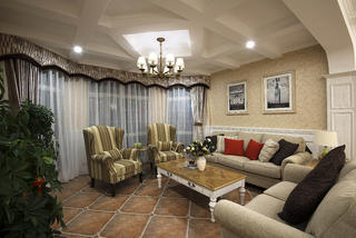美式风格别墅设计客厅搭配图