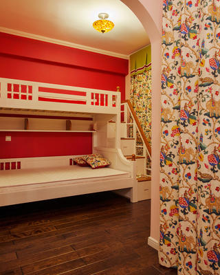 120㎡美式三居室装修儿童房设计图