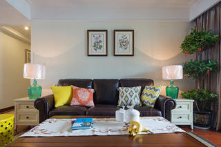 140平现代美式家沙发图片