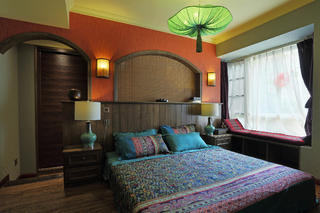 东南亚风格三居卧室设计图