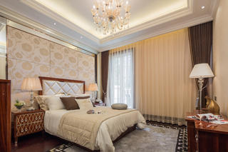 欧式古典奢华别墅装修卧室布置图