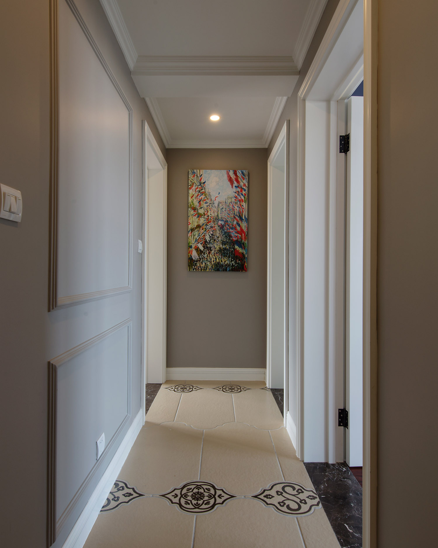现代美式风格三居走廊图片