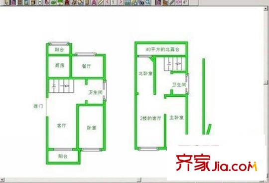 金泽苑 3室 户型图