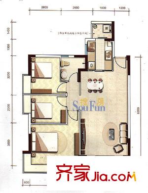 深圳 美丽AAA 户型图1