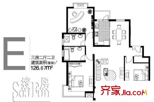 上海恒大翰城瀚锦苑户型图-齐家网小区库