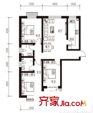 向阳苑户型图三室户型图