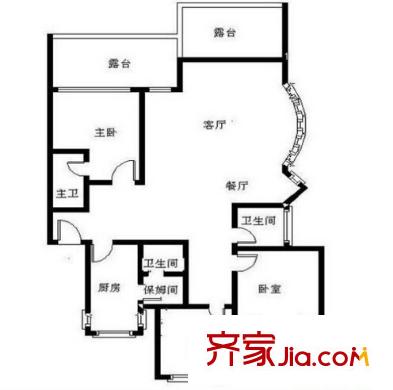 丁香苑户型图三室户型图