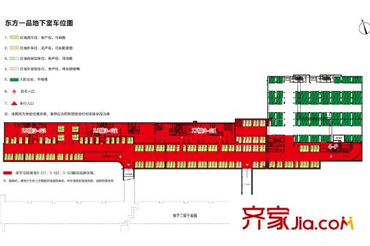 东方一品地下二层车位图