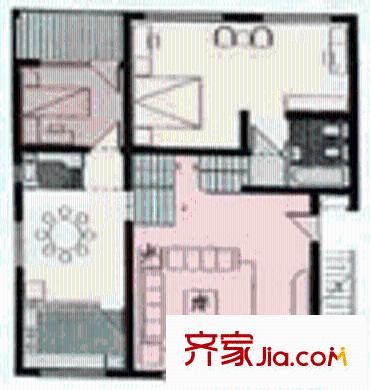 孔雀小区户型图户型图 2室2厅1卫1厨