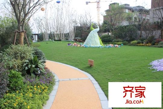 景瑞红翎台实景示范区景观20150917