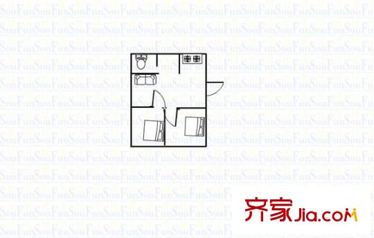 东城水岸户型图3室2厅2卫1厨 3室2厅2卫1厨