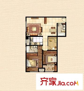 东城水岸户型图3室2厅2卫1厨 3室2厅2卫1厨