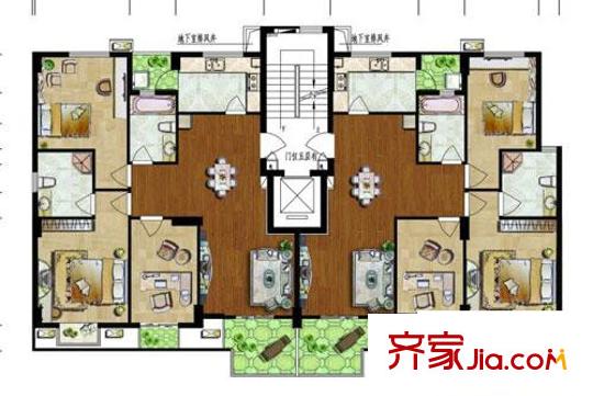 天合家园户型图户型图 6室4厅4卫2厨