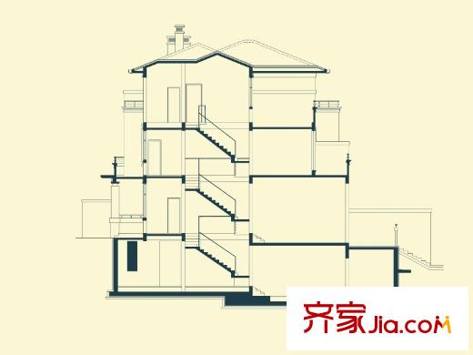 中航・维拉庄园T3-T8栋峰景府邸A户型 4室2厅4卫1厨