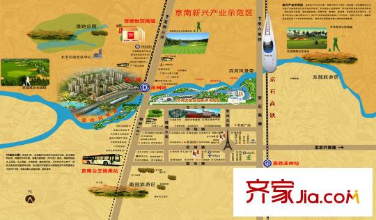 大北京城上城交通图新生活配套