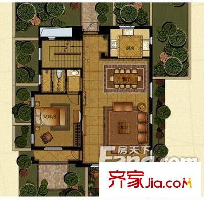 香洲晓筑户型图2室2厅 2室2厅1卫1厨