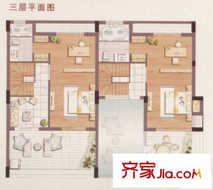 香洲晓筑户型图3室2厅 3室2厅2卫