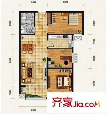 朱雀宝丽花园户型图三室户型图
