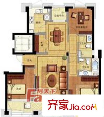 荣安心居3室2厅2卫2