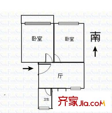 丁香苑户型图两室户型图