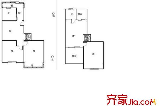 幸福苑丹桂花园户型图丹桂花园 3室 户型图 3室1厅1卫1厨