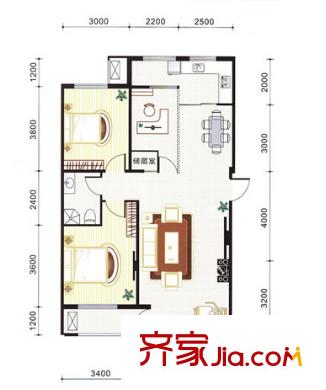 舟宿云庭户型图三室户型图