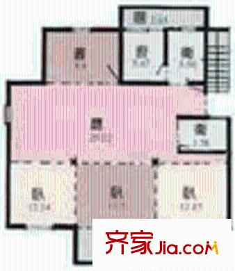 孔雀小区户型图户型图 4室2厅2卫1厨