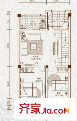 格兰春天户型图3室2厅1卫1厨 3室2厅1卫1厨