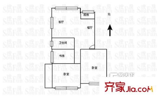 水利水电勘测设计院单位宿舍 户型图