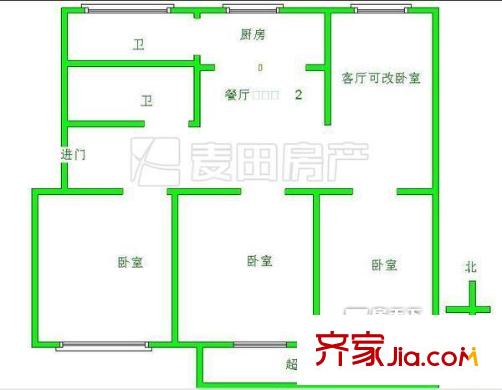 水利水电勘测设计院单位宿舍 户型图