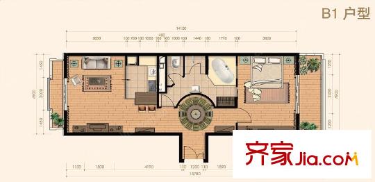 建乐小区户型图1室2厅 1室2厅