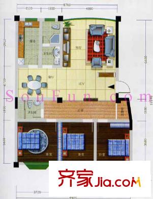 丽水花园 户型图