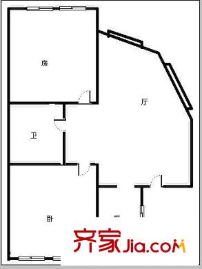 铁路花园户型图铁路宿舍(市北) 2室 户型图 2室1厅1卫1厨
