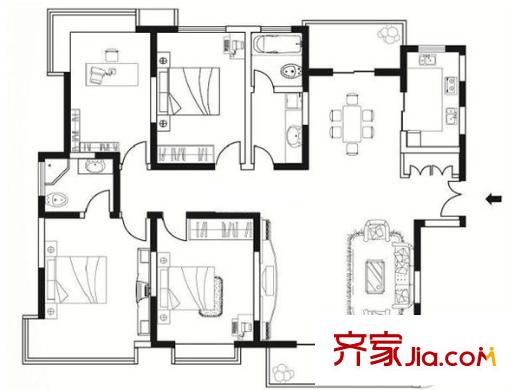 鄭州普羅旺世99龍之夢戶型圖-齊家網小區庫