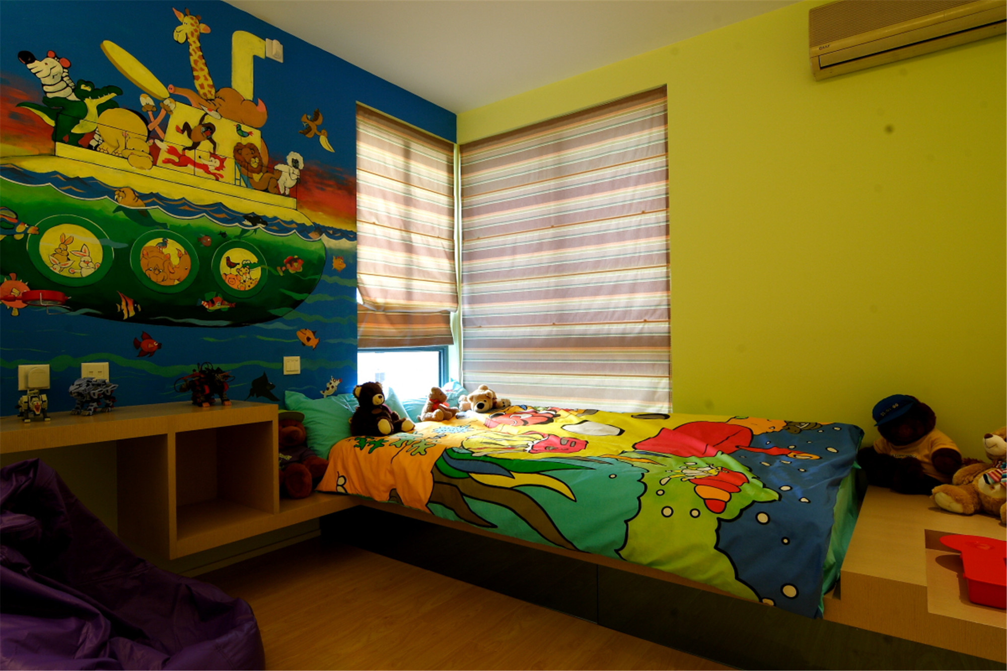 130平现代简约装修儿童房设计图