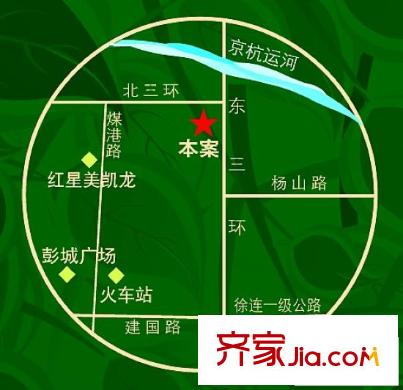 恒邦幸福里交通图