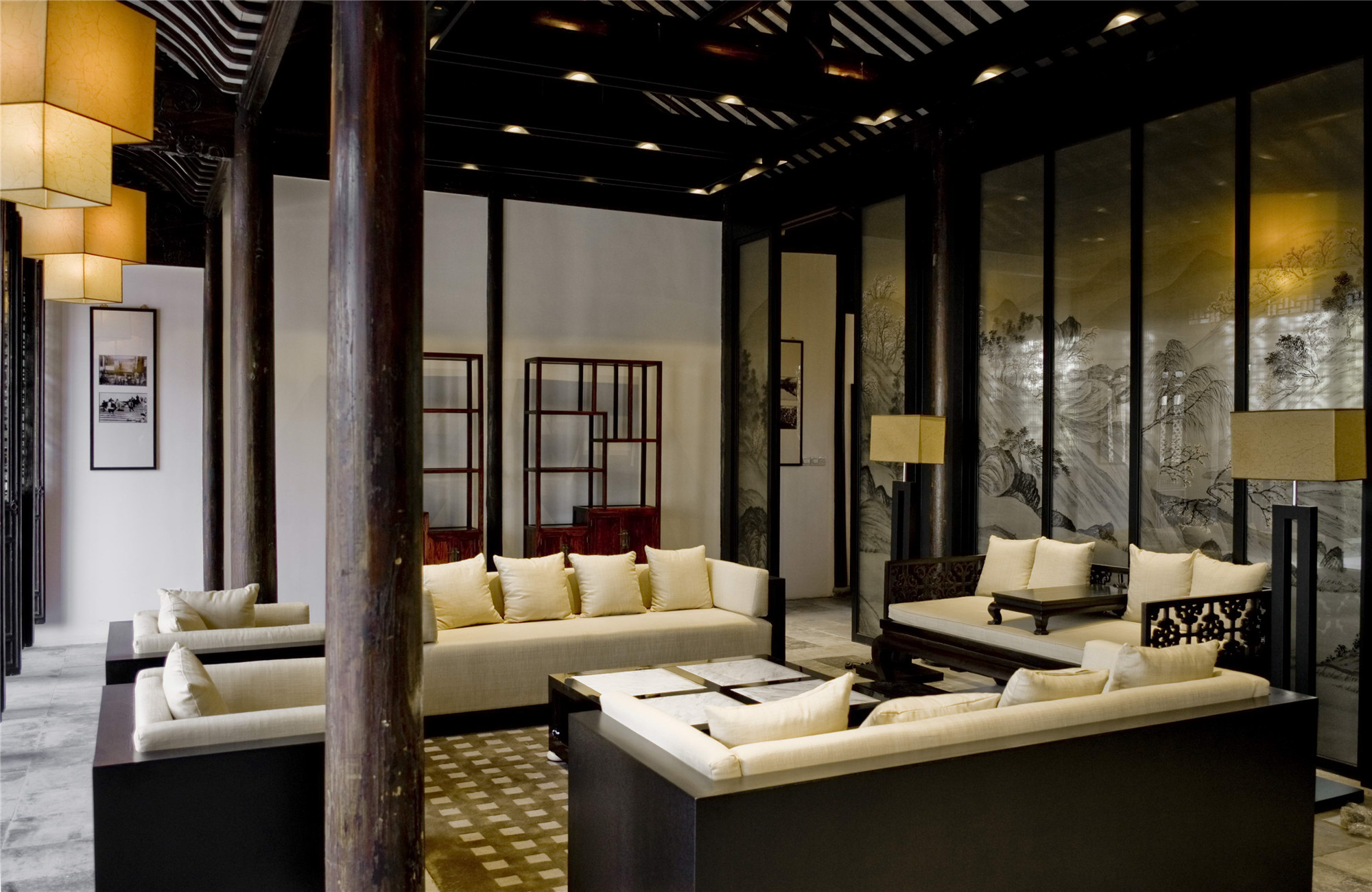 中式茶馆装修沙发图片5/8